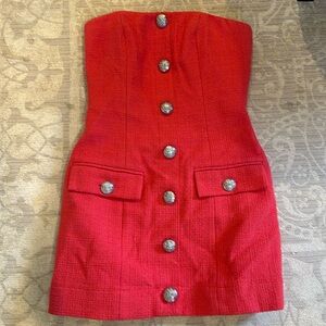VERONICA BEARD Aster Tweed minidress size 2. Watermelon color. Never worn